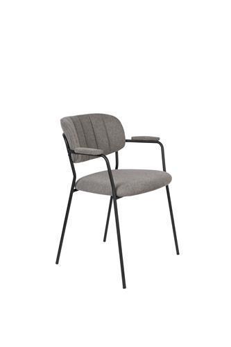 Eetkamerstoel - Roos - Zwart/Grijs - House of Rebels, Huis en Inrichting, Stoelen, Nieuw, Verzenden