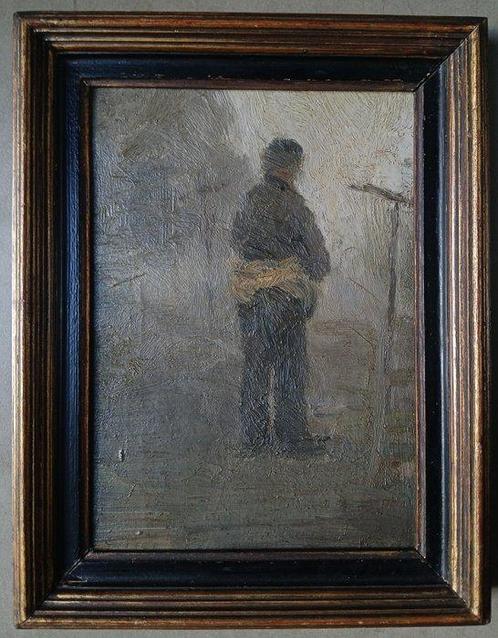 Evert Pieters (1856-1932) - De zaaier - Laren - Brasschaat, Antiek en Kunst, Kunst | Schilderijen | Klassiek