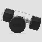 TRUUSK SPORTNOW Dumbbell-set 10 Kg, Antislip Metalen Halters, Verzenden, Nieuw