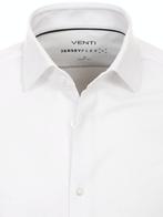Venti Jerseyflex Overhemd Wit Body Fit 123955800-000, Verzenden, Nieuw, Wit