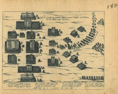 Historische prent van Lier, Antiek en Kunst, Kunst | Etsen en Gravures