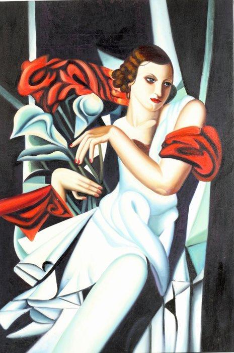 Wagner Duitseschool. (XX-XXI) - Tamara de Lempicka vibe., Antiek en Kunst, Kunst | Schilderijen | Klassiek