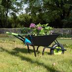 Kruiwagen 100 Liter - Luchtbanden - Zwart - Max. 210 KG - In, Tuin en Terras, Verzenden, Nieuw