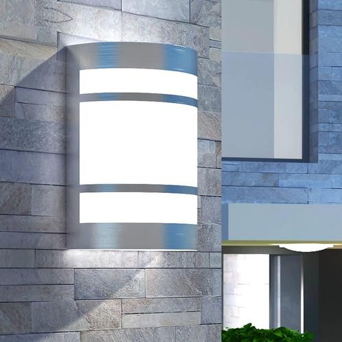 vidaXL Wandlamp voor buiten licht roestvrij staal, Tuin en Terras, Buitenverlichting, Nieuw, Verzenden
