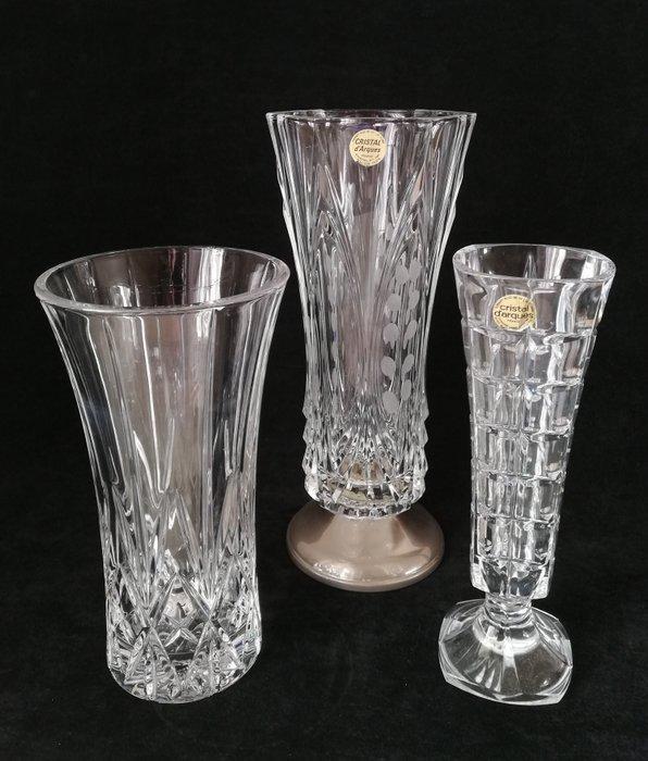 Cristal dArques - Vaas (3) - Kristal, zilveren metaal, Antiek en Kunst, Curiosa en Brocante