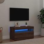 vidaXL Tv-meubel met LED 75x35x40 cm bewerkt hout artisanaal, Verzenden, Nieuw, Overige houtsoorten