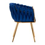 Stoel Fluweel Marine Blauw 4Rico QS-GW06G (Diverse stoelen), Verzenden, Nieuw