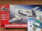 Airfix A09184 Gloster Meteor F.8 1:48 NL DECALS + opties, Hobby en Vrije tijd, Modelbouw | Vliegtuigen en Helikopters, Verzenden