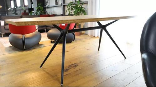 Bellagio bamboe design eettafel 220x110cm, Huis en Inrichting, Tafels | Eettafels, Zo goed als nieuw, Metaal, Ophalen of Verzenden