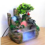 Tafel Waterfontein met Waterval en LED Vernevelaar, Verzenden, Nieuw in verpakking