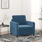 vidaXL Fauteuil 60 cm fluweel blauw, Eenpersoons, Verzenden, Nieuw, Minder dan 150 cm