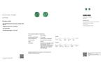 Oorbellen - 18 karaat Witgoud - 4.14ct. tw. Smaragd - Zambia, Nieuw