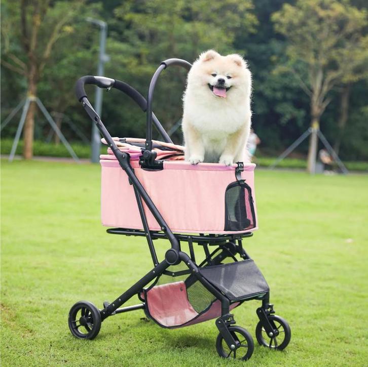 Opvouwbare Hondenwagen – Kinderwagen met Mand voor Huisdiere, Dieren en Toebehoren, Katten-accessoires, Nieuw, Verzenden