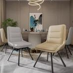 2 Luxe Draaistoelen Eetkamer – 360° – Hoge Rug – Gestoffeer, Huis en Inrichting, Stoelen, Verzenden, Nieuw