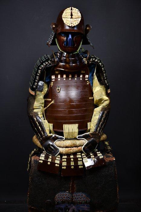 Yoroi Volledige Samurai-pantsering - Koper, Zijde, Ijzer -, Antiek en Kunst, Antiek | Overige Antiek