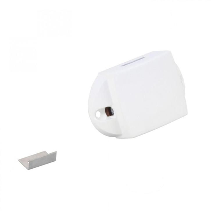 Drukknopslot Spanjolet Eenzijdig Bedienbaar Wit, Caravans en Kamperen, Camper-accessoires, Ophalen of Verzenden