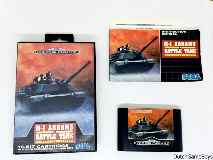 Sega Megadrive - M-1 Abrams Battle Tank, Spelcomputers en Games, Games | Sega, Gebruikt, Verzenden