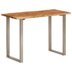 vidaXL Eettafel 110x50x76 cm massief acaciahout, Huis en Inrichting, Tafels | Eettafels, Verzenden, Nieuw