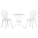TRUUSK 3-delige Bistroset - Inklapbaar - Stijlvol Design - G, Tuin en Terras, Verzenden, Nieuw