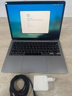 Macbook Air 13 M1 2020 8GB+512GB SpaceGray Garantie, Gebruikt, 2 tot 3 Ghz, Qwerty, 8 GB