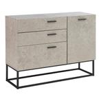 Sideboard Lavangen commode 75x100x35 cm betonkleurig licht e, Verzenden, Nieuw
