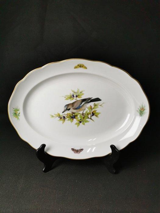 Meissen Meraviglioso piatto ovale grande con uccelli e, Antiek en Kunst, Antiek | Meubels | Tafels