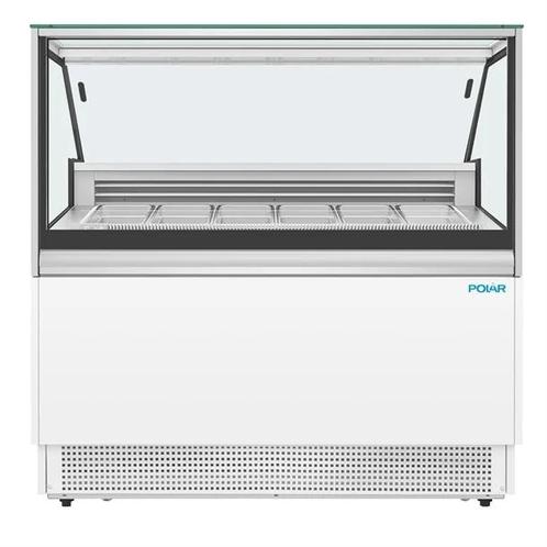 Energiezuinige 6-Pan IJs Vitrine Kast Vriezer – Gelakt st., Zakelijke goederen, Horeca | Keukenapparatuur, Verzenden