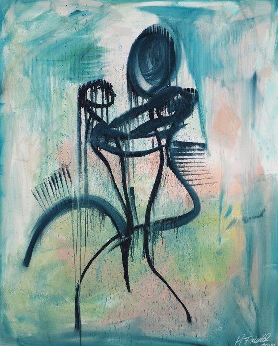 H. Friedel (XX) - Our Song, Antiek en Kunst, Kunst | Schilderijen | Modern