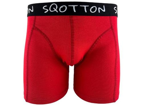 Boxershort - SQOTTON® - Basic - Rood, Kleding | Heren, Ondergoed, Verzenden