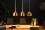 Moderne drievoudige hanglamp GOLDEN BALL gouden hanglamp in, Nieuw, Ophalen of Verzenden