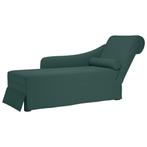 Loungebank Fluweel Donkergroen - Retourdeal - Luxe voor W..., Eenpersoons, Minder dan 75 cm, Nieuw, Ophalen of Verzenden