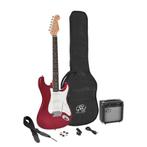 SX SE1SK-CAR rode elektrische gitaar starter set rood, Muziek en Instrumenten, Snaarinstrumenten | Gitaren | Elektrisch, Ophalen of Verzenden