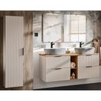 Badkamermeubel Polaris Uno Beige 140CM (Badkamermeubels), Huis en Inrichting, Badkamer | Badkamermeubels, Ophalen of Verzenden