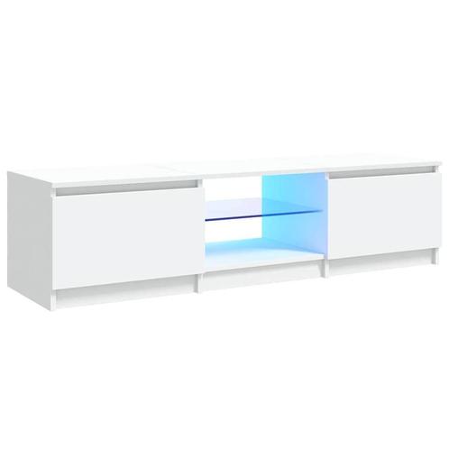 TV-meubel LED Wit 140cm - Retourdeal - 55% Korting!, Huis en Inrichting, Kasten | Televisiemeubels, 25 tot 50 cm, Nieuw, Minder dan 100 cm
