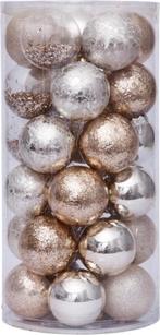 2dekans | Deluxe Kerstballenset – 60 stuks - Ø 6 cm – Goud, Diversen, Kerst, Ophalen of Verzenden, Zo goed als nieuw
