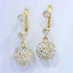 Oorbellen - 18 karaat Geel goud - Diamant - Vintage antiek, Nieuw