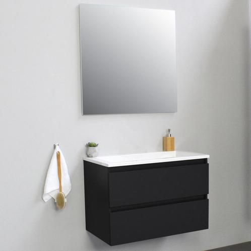 Badkamermeubel BWS Pepper Acryl Wastafel Incl Spiegel Zonder, Doe-het-zelf en Verbouw, Sanitair, Bad, Nieuw, Ophalen of Verzenden