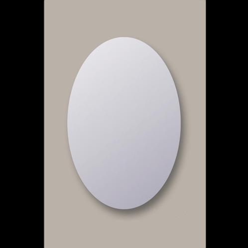 Spiegel Ovaal Sanicare Q-Mirrors 140x90 cm PP Geslepen Incl., Doe-het-zelf en Verbouw, Sanitair, Bad, Nieuw, Ophalen of Verzenden