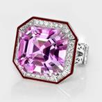 Zonder Minimumprijs - Ring - 14 karaat Witgoud, IGI 22,99 ct, Nieuw