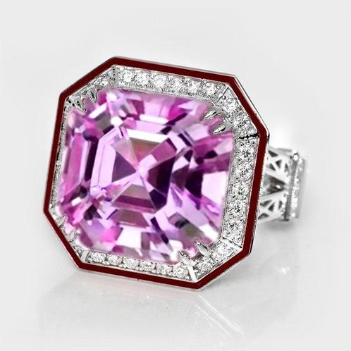 Zonder Minimumprijs - Ring - 14 karaat Witgoud, IGI 22,99 ct, Sieraden, Tassen en Uiterlijk, Ringen