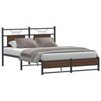 vidaXL Bedframe zonder matras bewerkt hout bruin eikenkleur, Bruin, Verzenden, Hout, Nieuw
