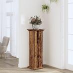 vidaXL Plantenstandaard 33x33x100 cm bewerkt hout oud, Verzenden, Nieuw