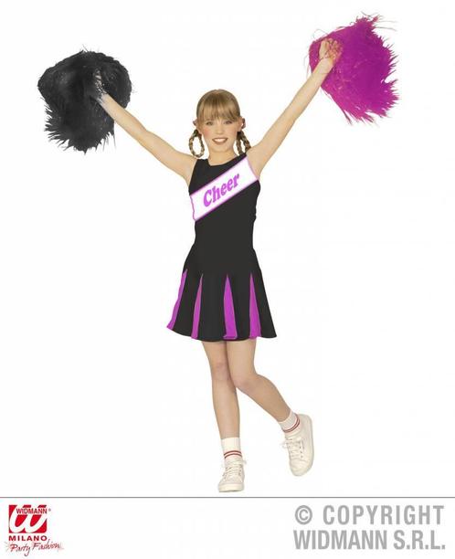 Cheerleader kind zwart/roze, Kleding | Dames, Carnavalskleding en Feestkleding, Nieuw, Ophalen of Verzenden