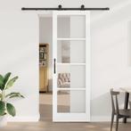 vidaXL Schuifdeur ORKDAL Wit 78 x 232 cm Hout en metaal, Doe-het-zelf en Verbouw, Deuren en Horren, Verzenden, Nieuw