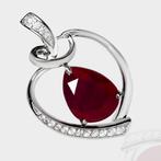 Zonder Minimumprijs - Hanger - 14 karaat Witgoud, IGI 5,53, Sieraden, Tassen en Uiterlijk, Antieke sieraden