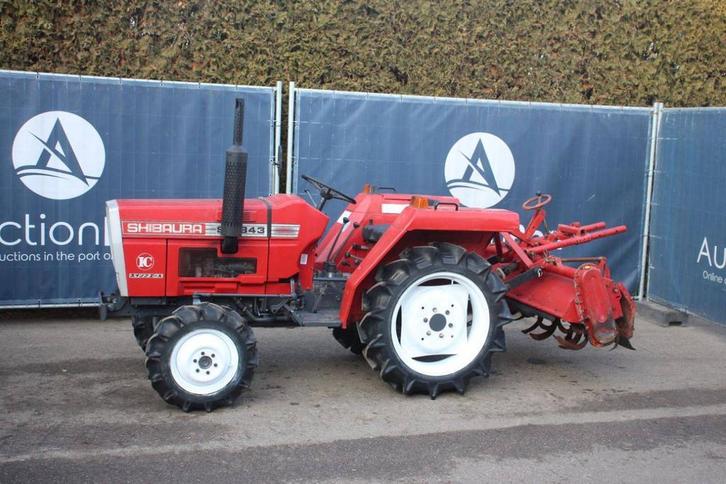 Veiling: Minitractor Shibaura SD1843 Diesel met Grondfrees, Zakelijke goederen, Agrarisch | Tractoren, Gebruikt, Overige merken