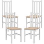 TRUUSK 4-delige Set Keukenstoelen Eetkamerstoelen Stoelen, M, Huis en Inrichting, Stoelen, Verzenden, Nieuw
