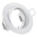 Spot Armatuur GU10 - Inbouw Rond - Wit - Kantelbaar Ø83mm, Huis en Inrichting, Lampen | Spots, Metaal of Aluminium, Nieuw, Ophalen of Verzenden