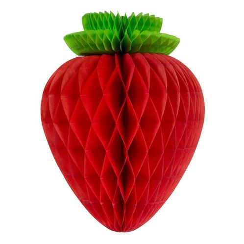 Hawaii Honeycomb Aardbei 26cm, Hobby en Vrije tijd, Feestartikelen, Nieuw, Verzenden