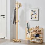 [en.casa] Bamboe kledingrek Jämsä kapstok 38x38x176 cm, Huis en Inrichting, Kasten | Kledingkasten, Verzenden, Nieuw